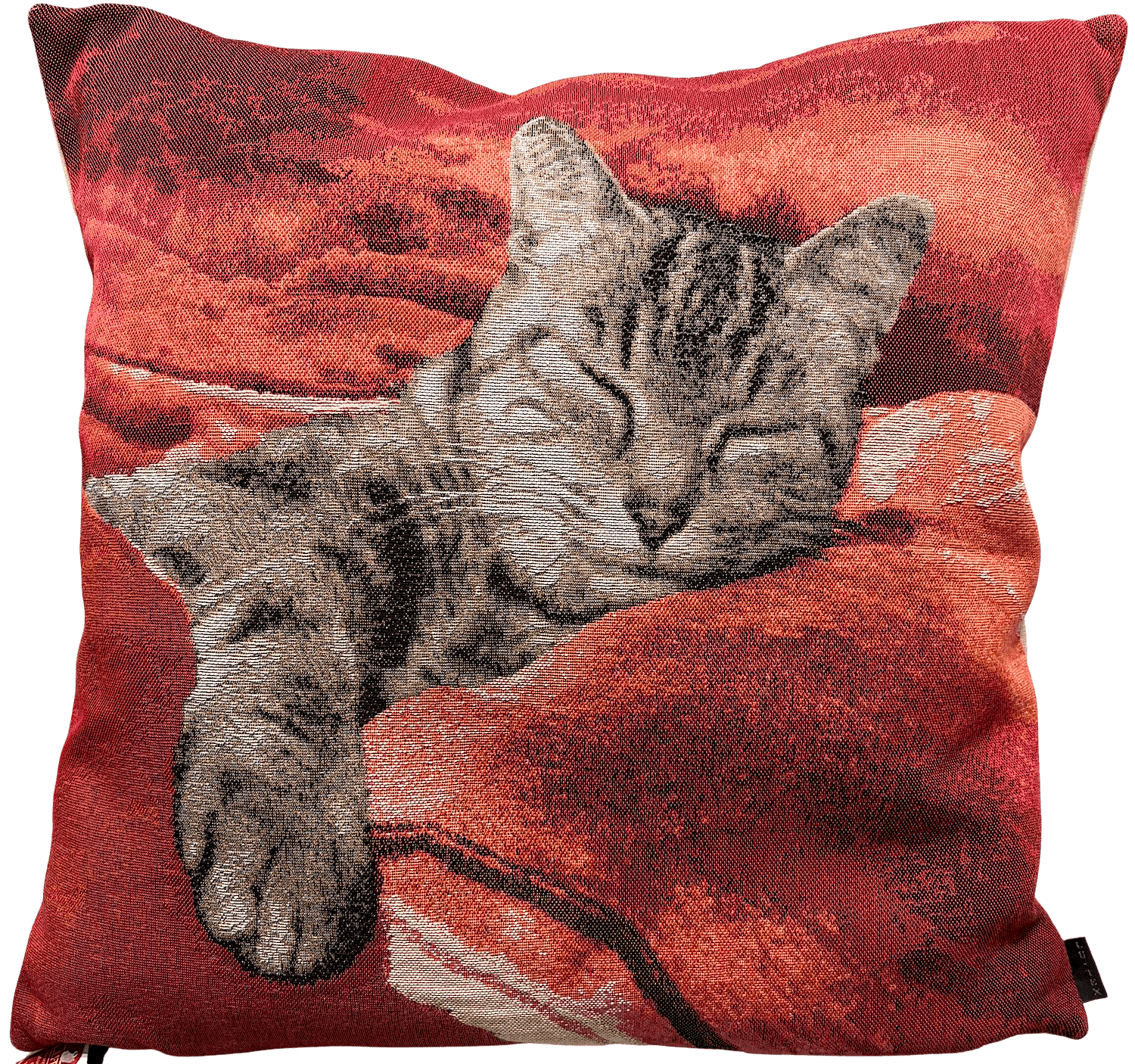 Gobelinkissen Lutex KATZE AUF ROTEM KISSEN