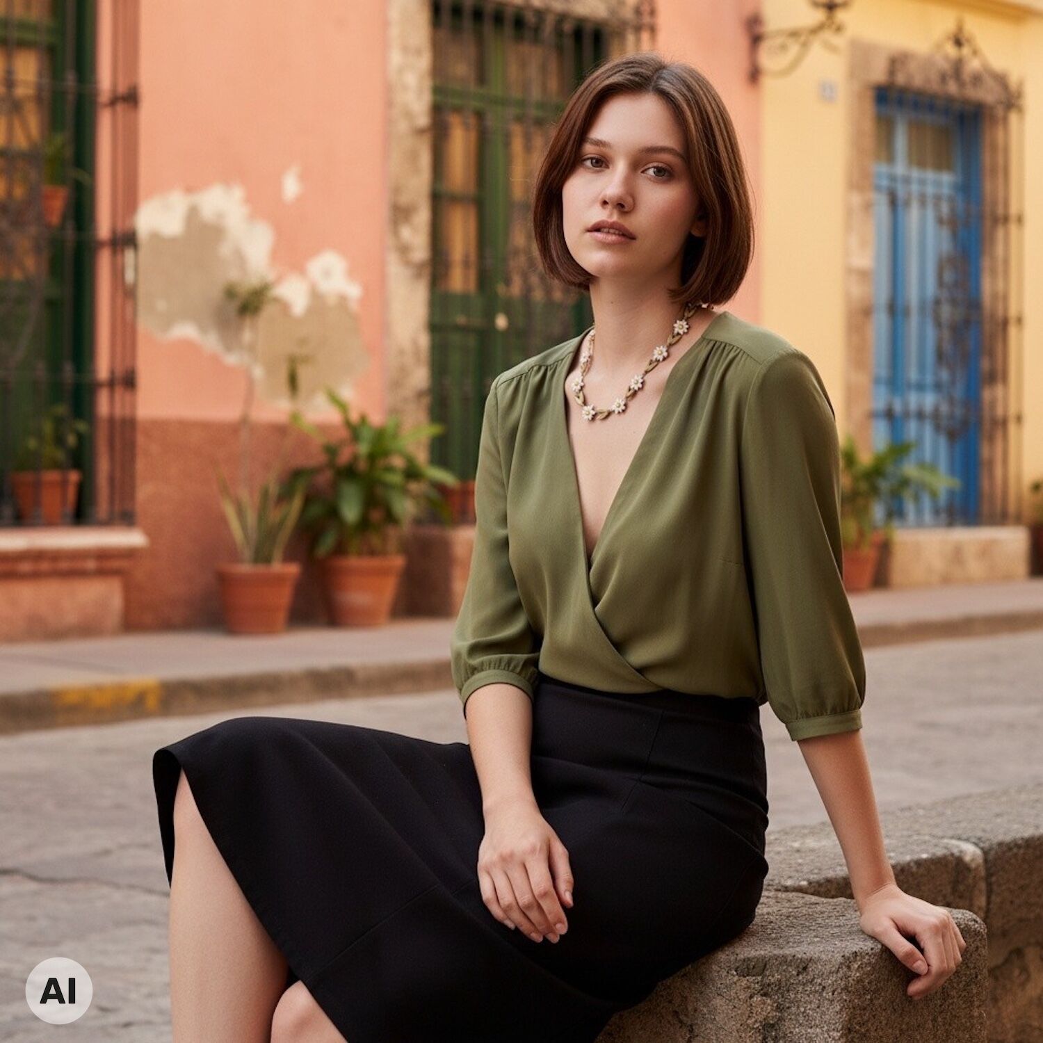 Bronzeschmuck EDELWEISS STATEMENT Collier