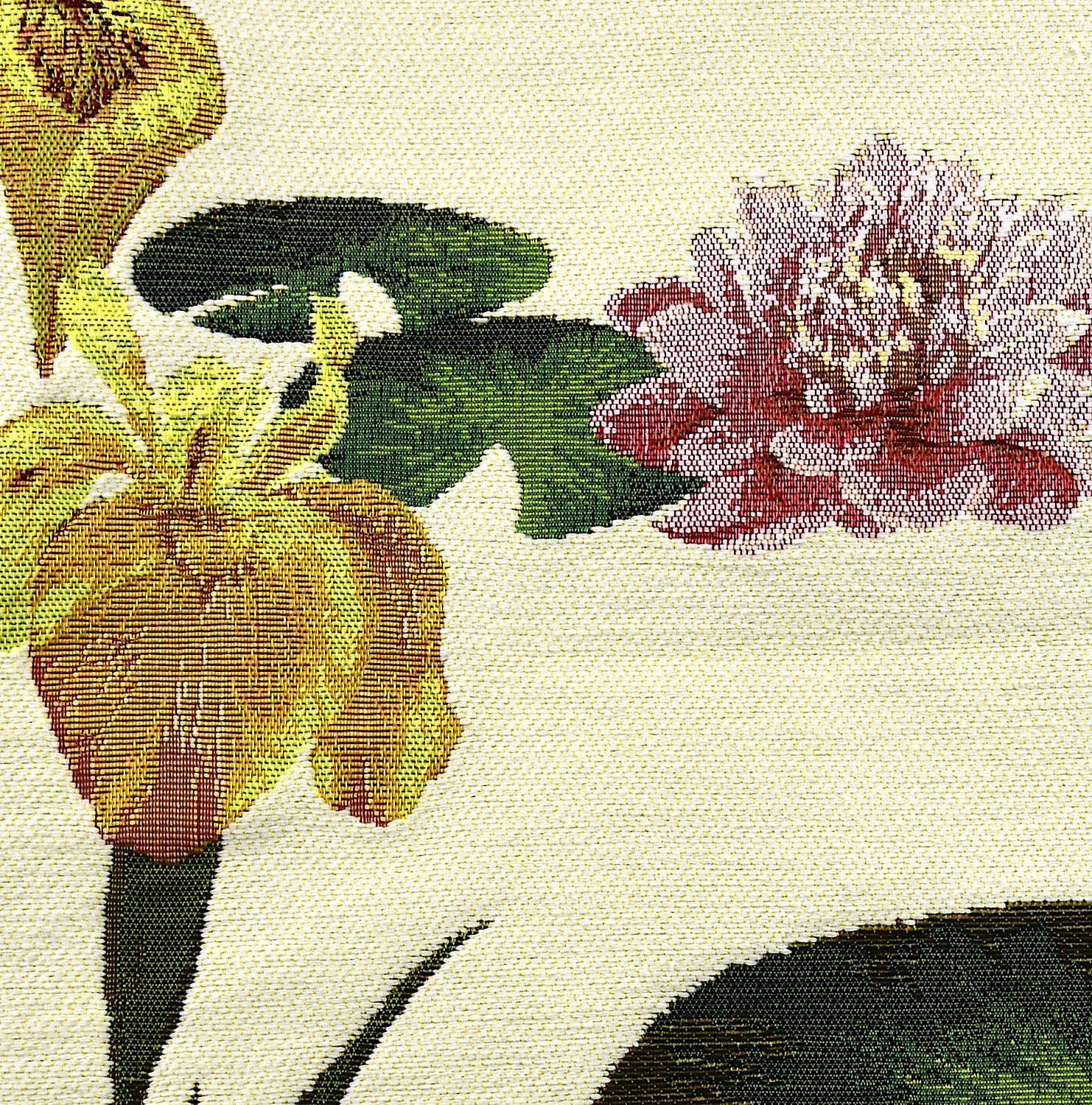 Gobelinkissenhülle Art de Lys GIVERNY Iris creme schmal, 38 x48 cm
