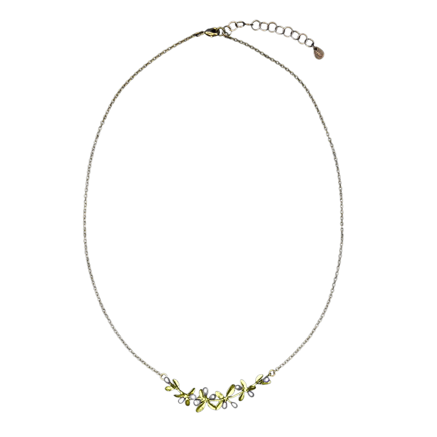 Bronzeschmuck BLÜHENDER THYMIAN, Collier klein