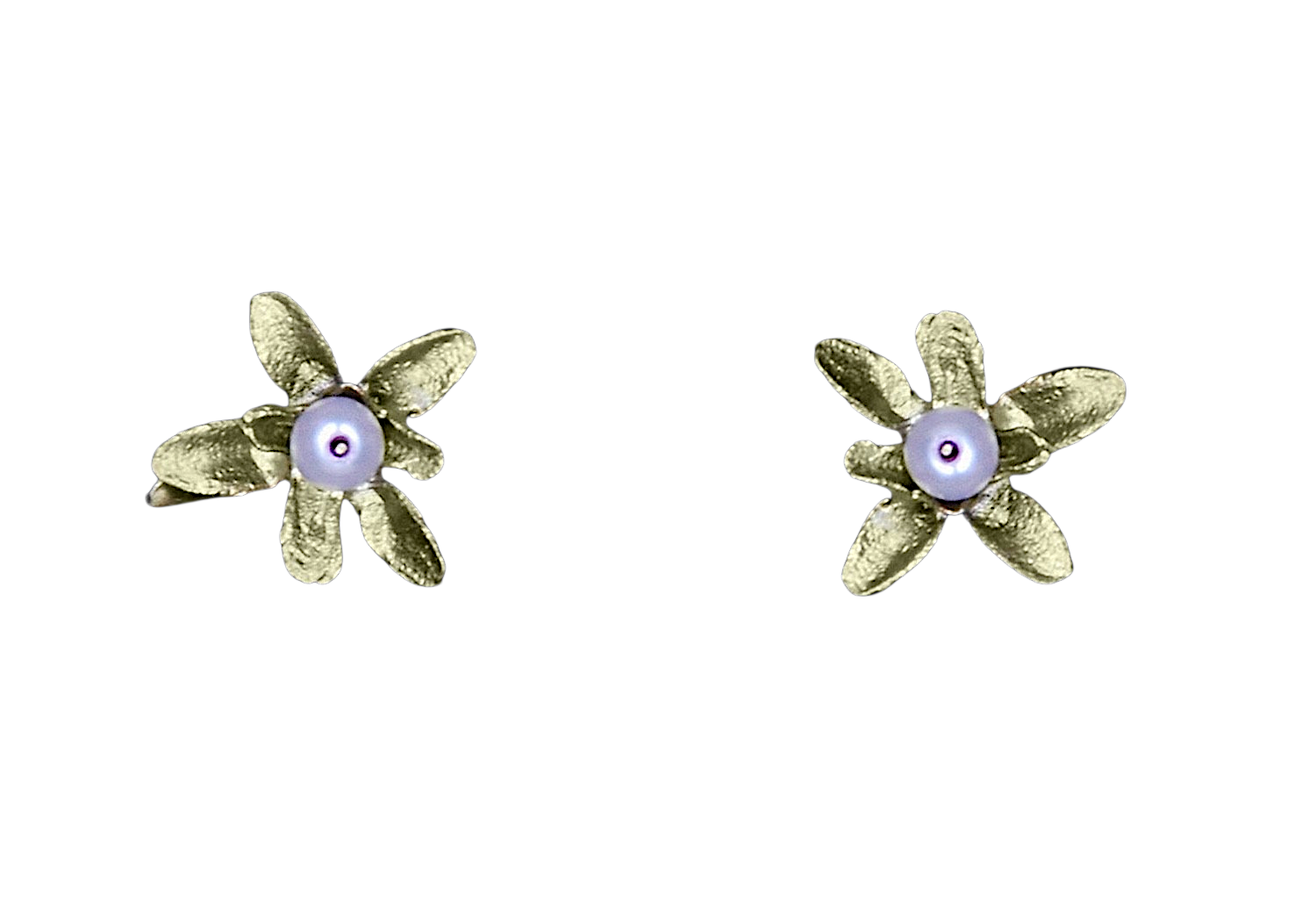Bronzeschmuck BLÜHENDER THYMIAN, Paar Ohrstecker