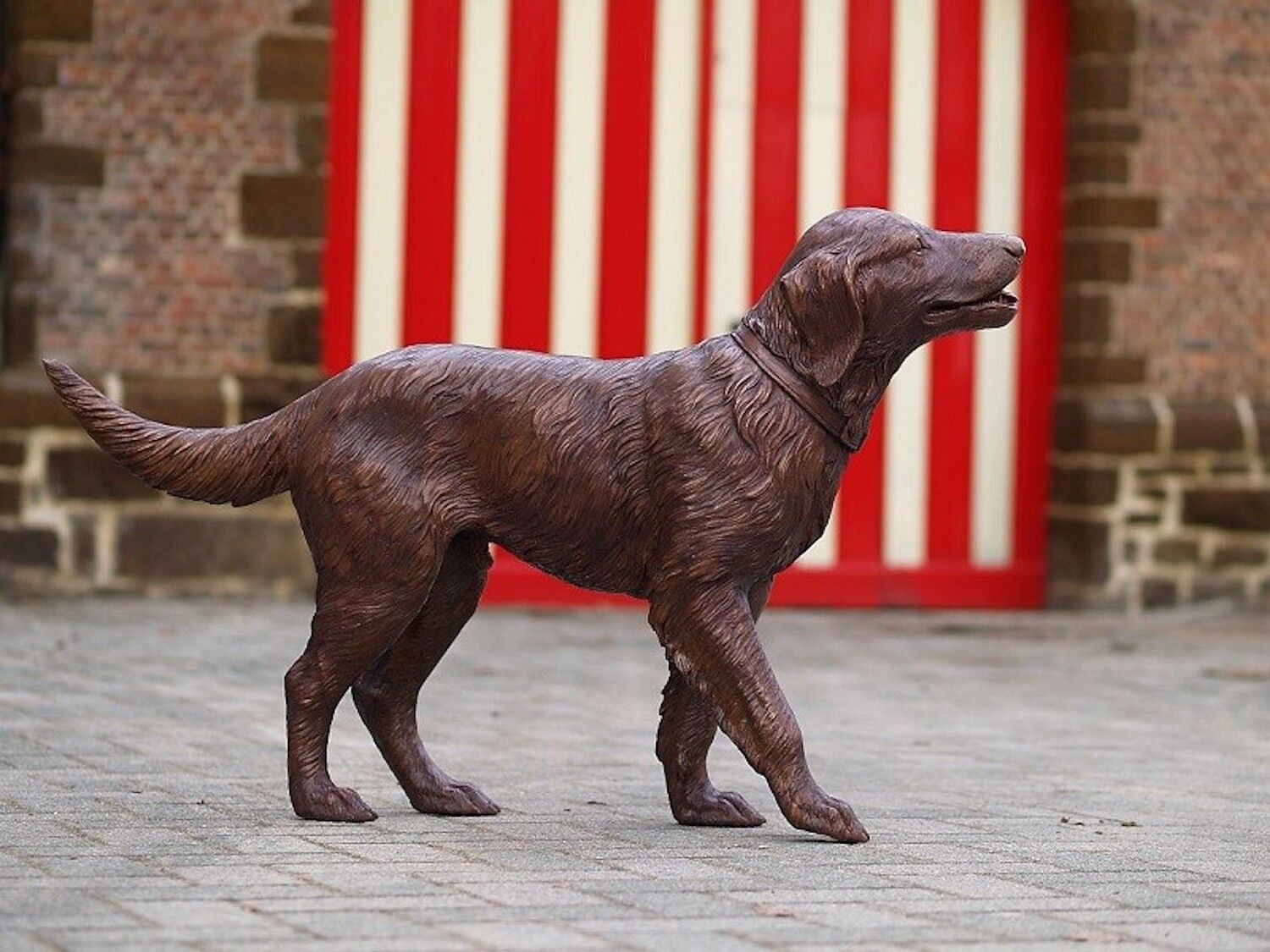 Bronzefigur Hund GOLDEN RETRIEVER