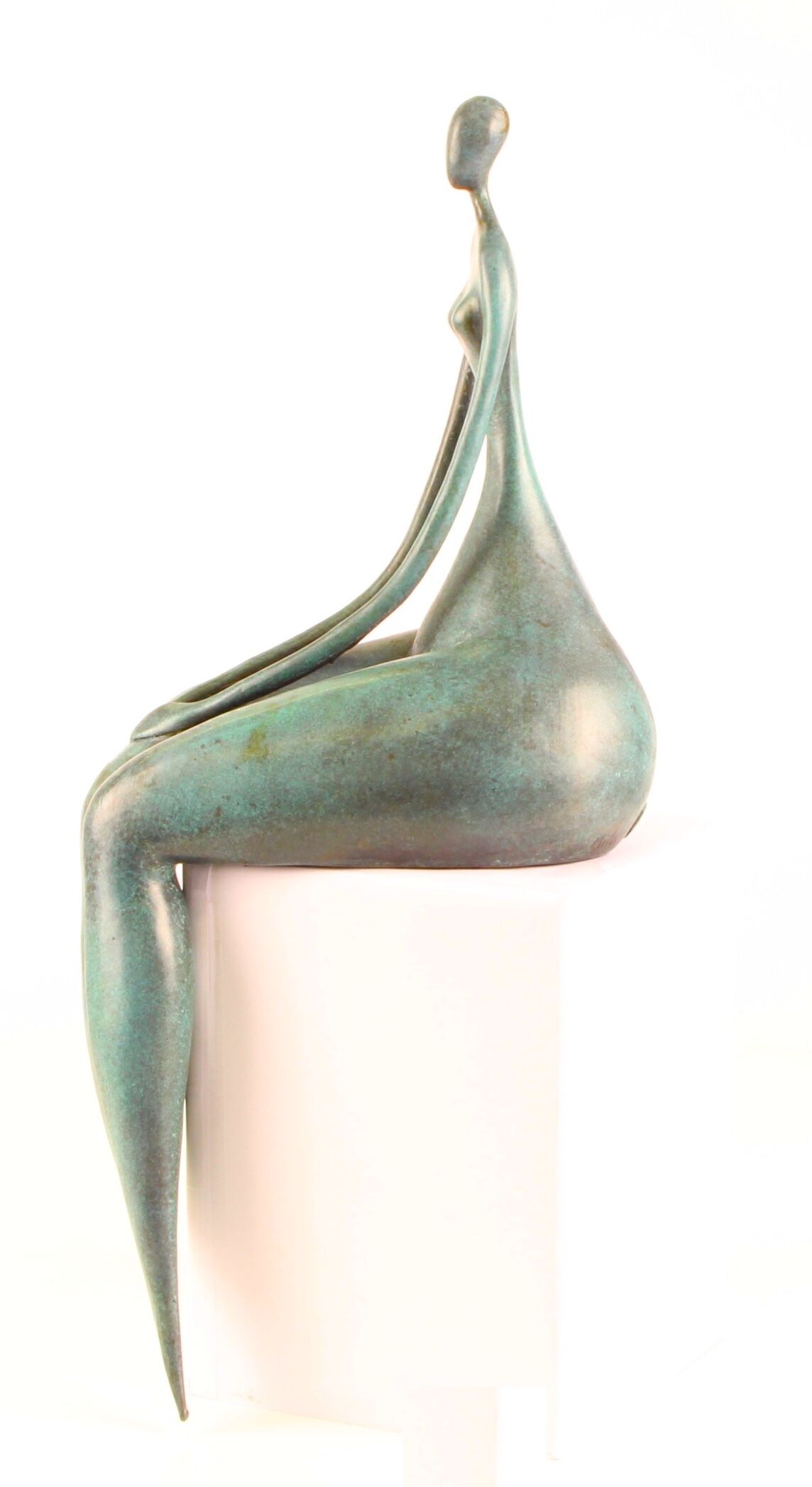 Bronzefigur AUGUSTA, weiblicher Akt, 44 cm