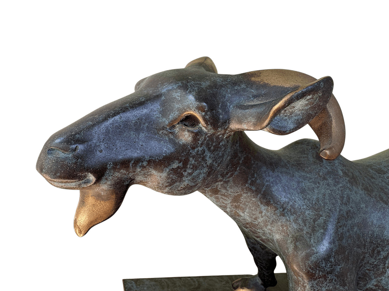 Bronzefigur Ziege Geiß ZOE, 45 cm