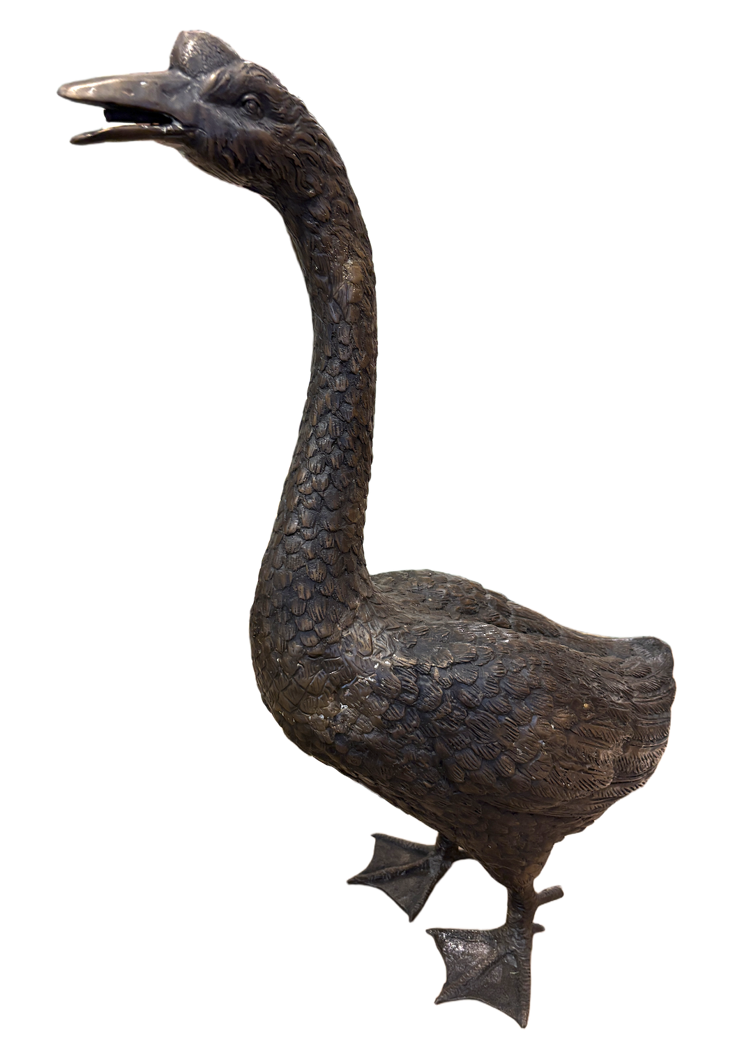 Bronzewasserspeier Schwan SWANHILD