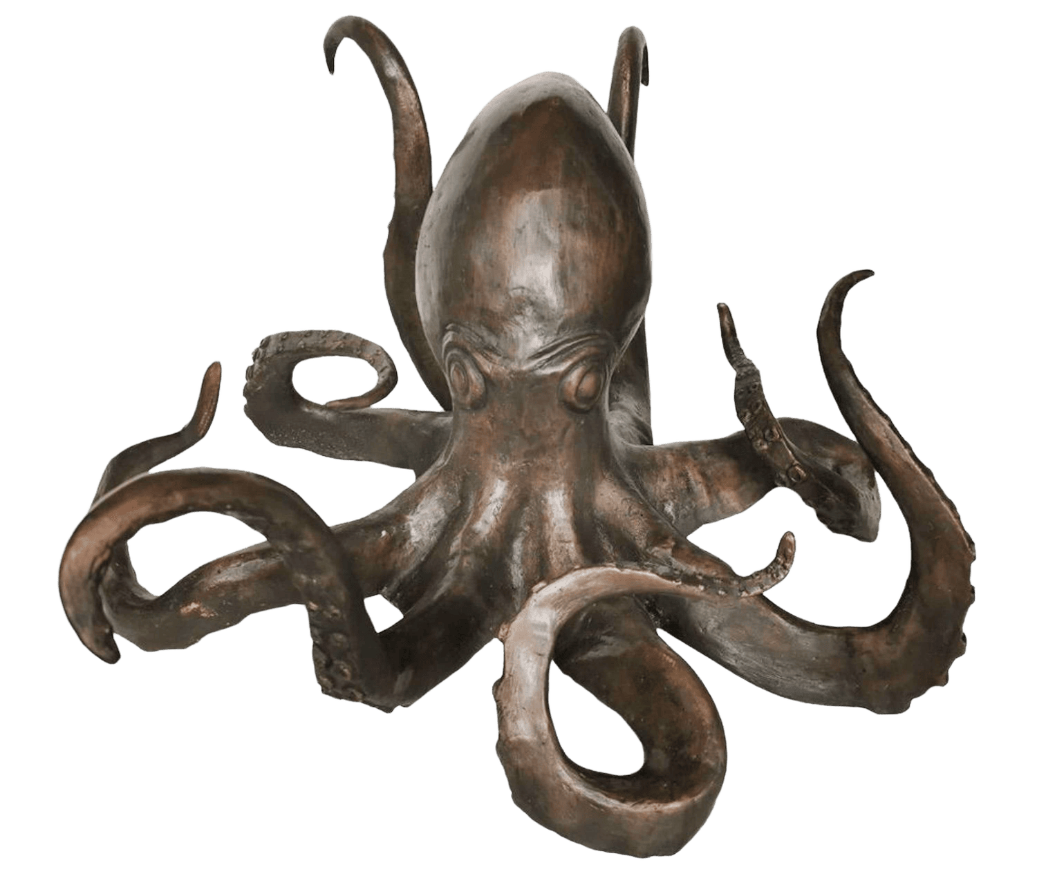 Bronzefigur KRAKE MARTEN Tintenfisch Oktopus (70 cm)