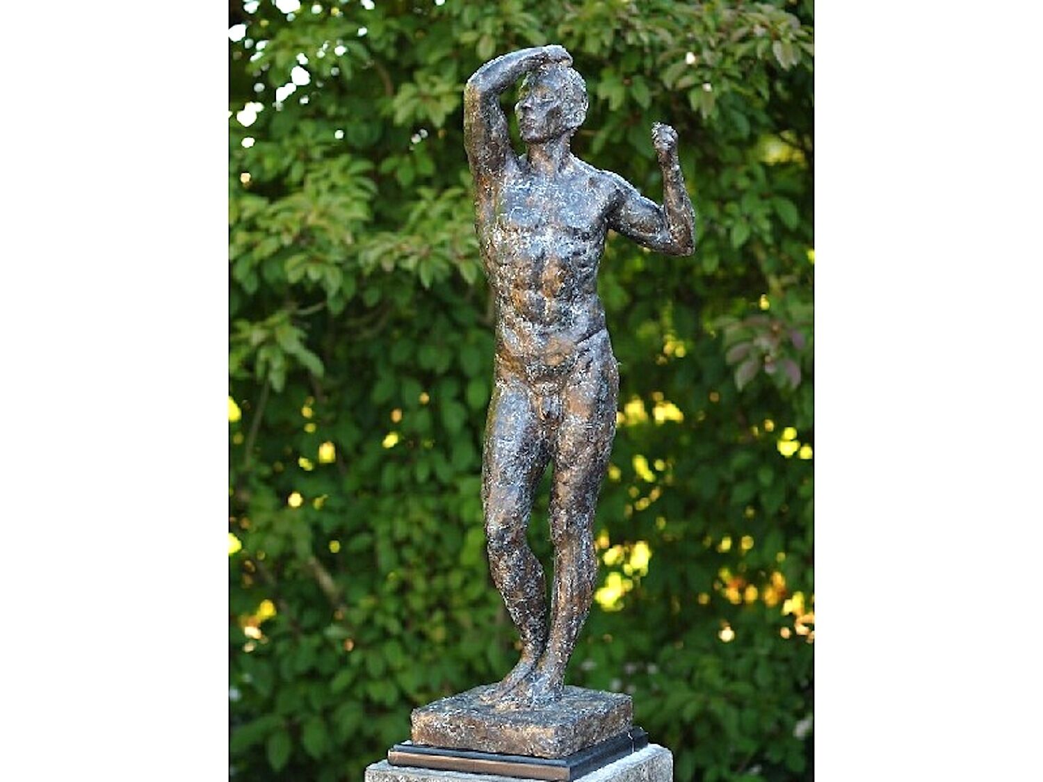 Bronzefigur nach "Das Eherne Zeitalter" von A. Rodin (92 cm)