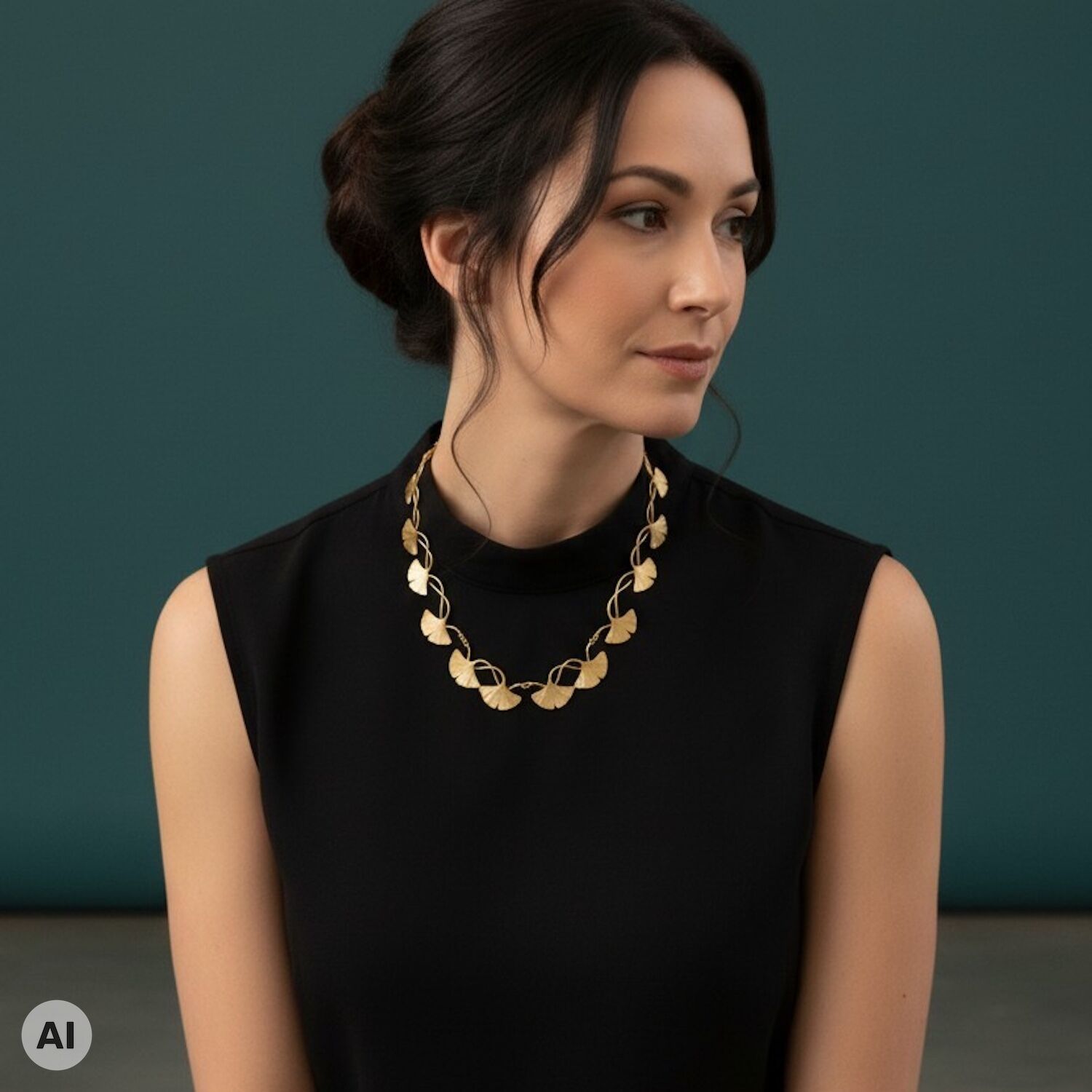 Bronzeschmuck GINKGO Collier