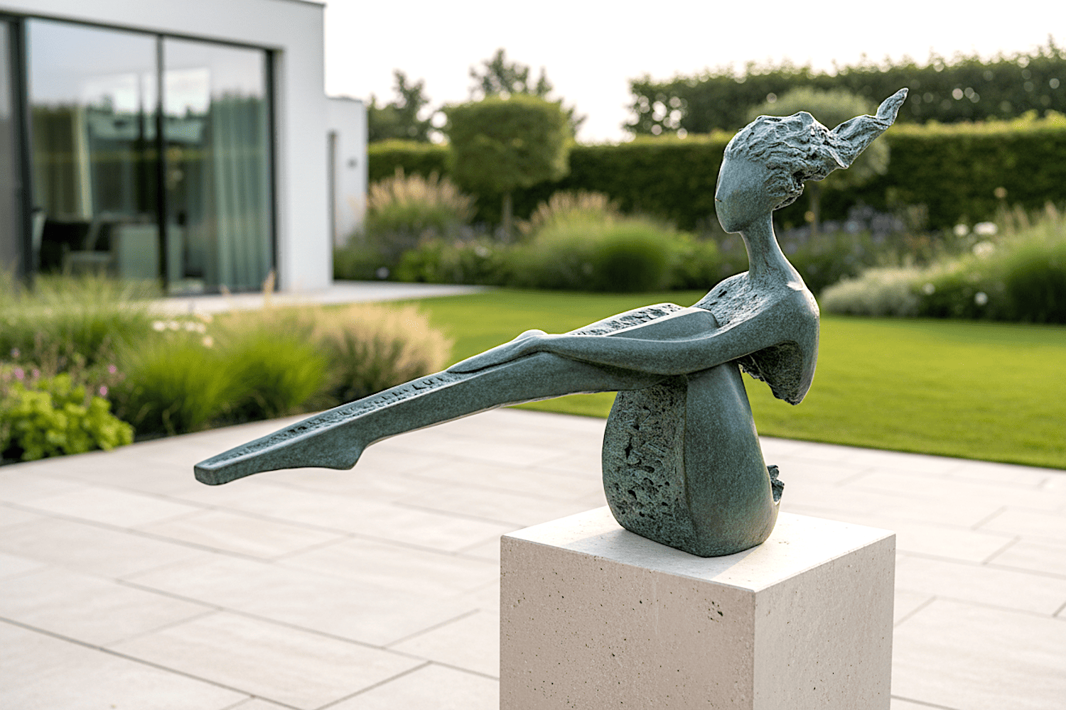 Bronzefigur ATALANTA - FRAU IN BALANCE, 145 cm