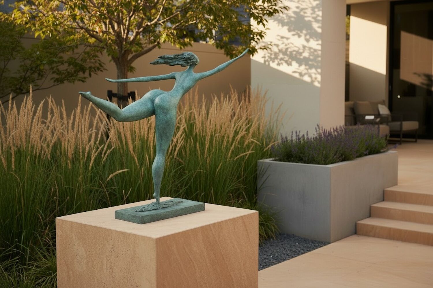 Bronzefigur SANDRINE, 120 cm